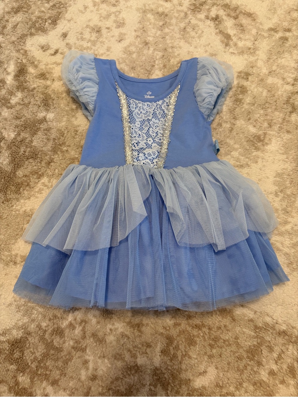 12M nwot Disney Light Blue Tulle Princess Dress Costume